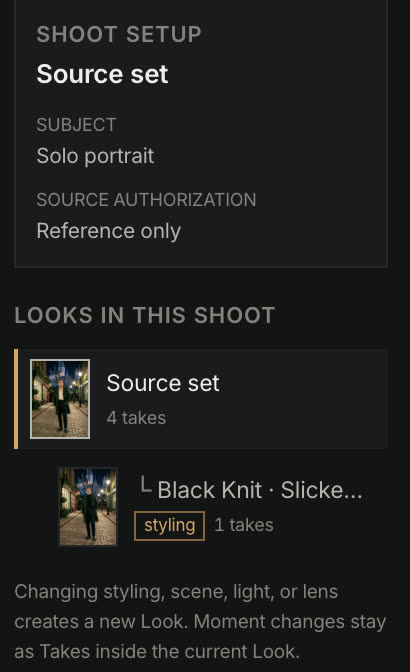 SHOOT · LOOK · TAKE