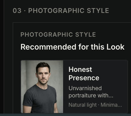 03 · PHOTOGRAPHIC STYLE